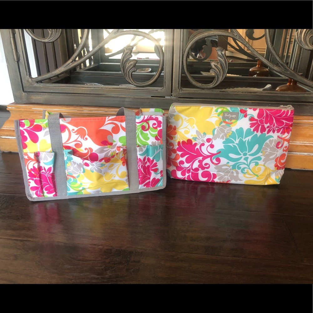 Thirty-one mini utility tote with mini zip cooler
